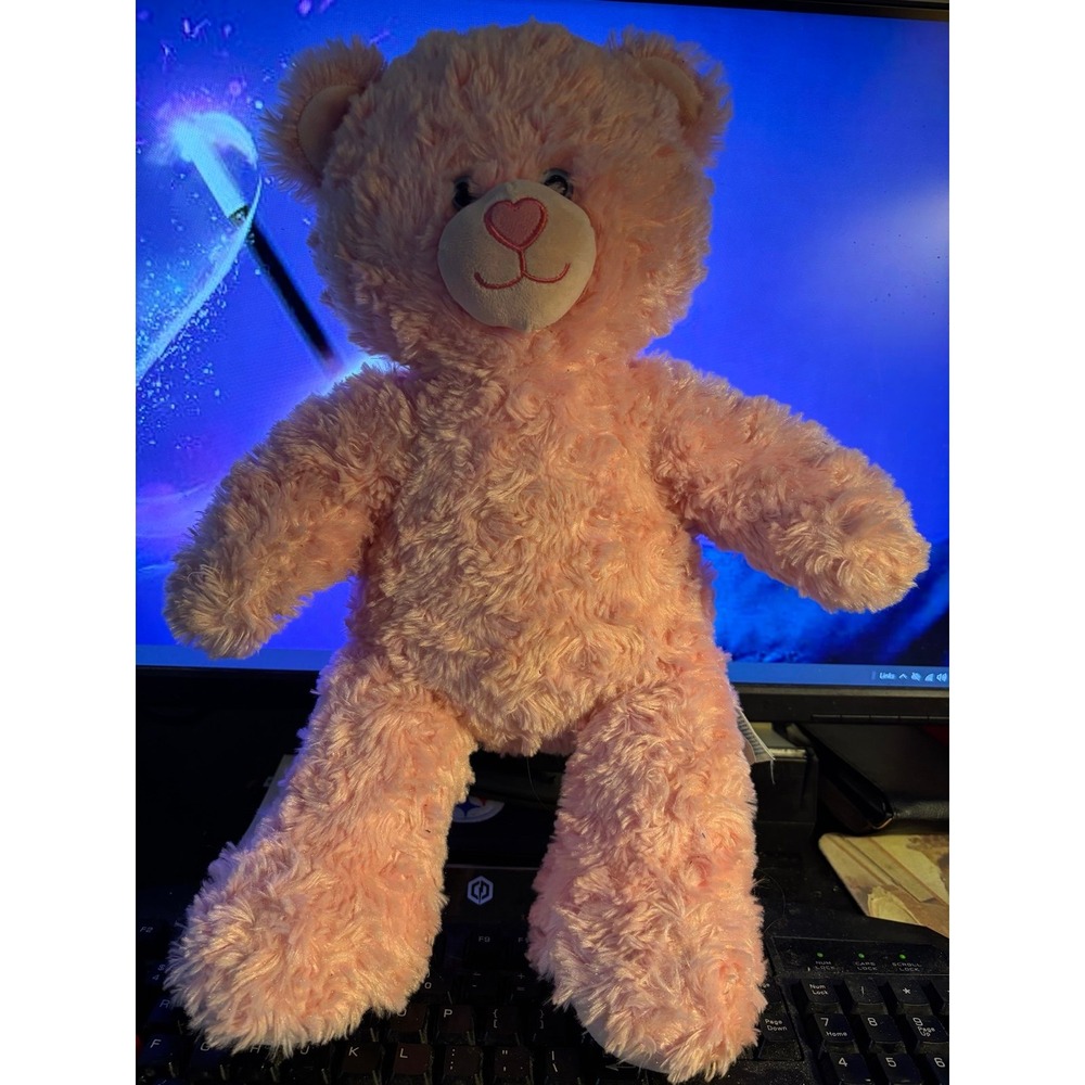 Build A Bear Pink Plush Teddy Bear 17" Toy Stuffed Animal